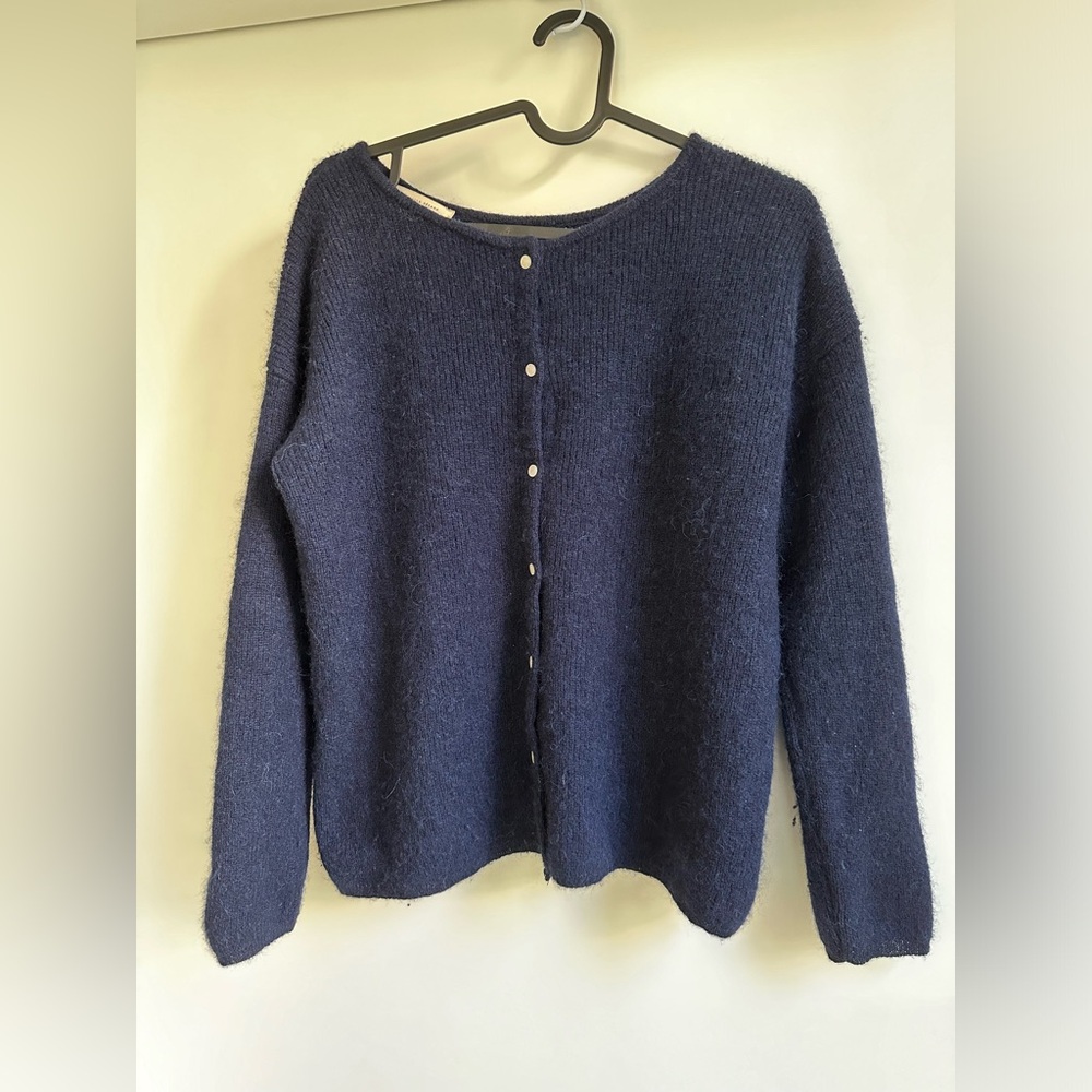 Sézane Gaspard Navy Cardigan - XXS